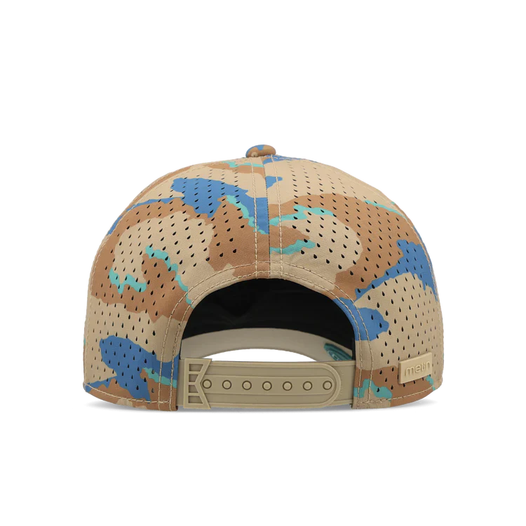 MELIN HYDRO ODYSEA ISLANDS SNAPBACK HAT - SAND CAMO - Image 4