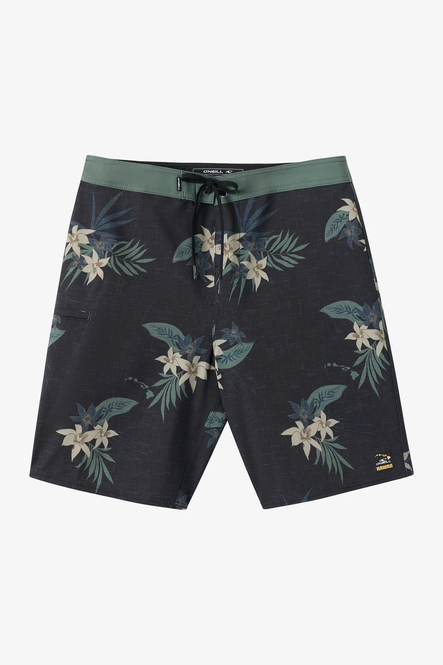 O'NEILL HYPERFREAK HEAT HAWAII 20" BOARDSHORT - BLACK - Image 4