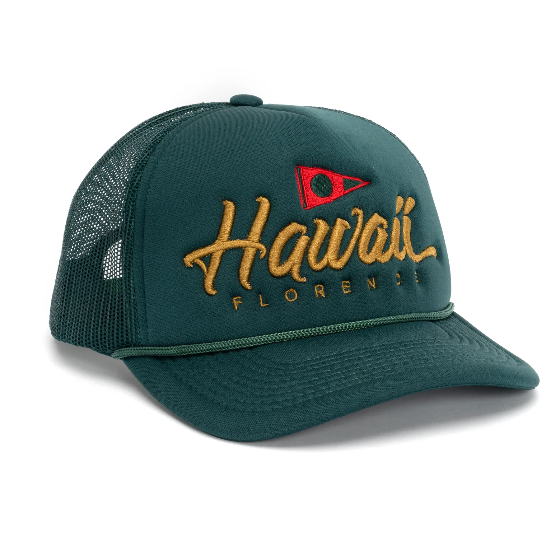 FLORENCE MARINE X ISLAND SCRIPT TRUCKER - DARK EMERALD (DEM)