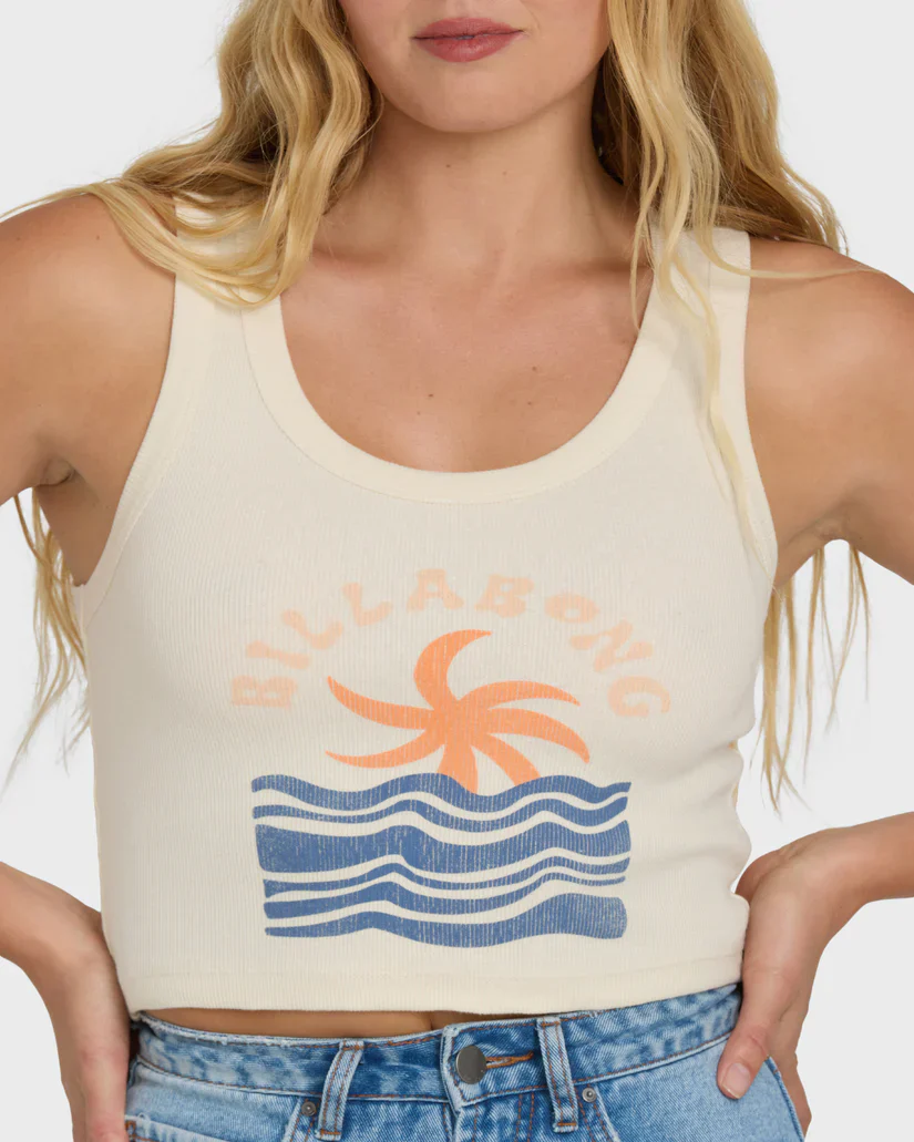 BILLABONG IT TAKES YOU WOMENS TANK - WHITE (WCP)