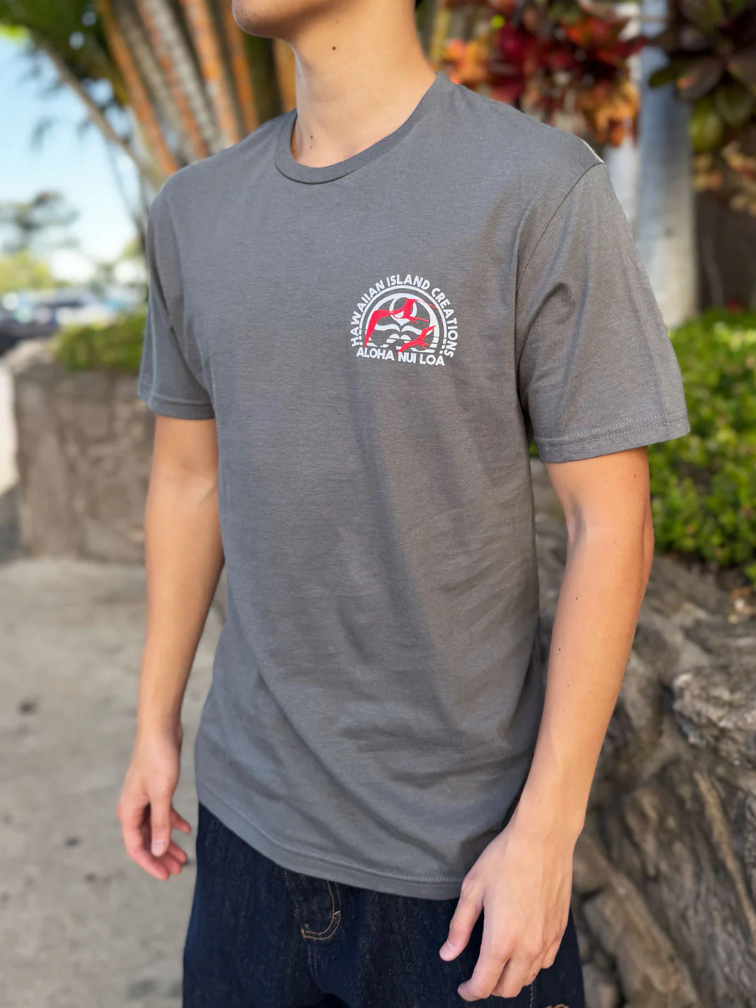 HIC IWA STAMP TEE - CHARCOAL - Image 2