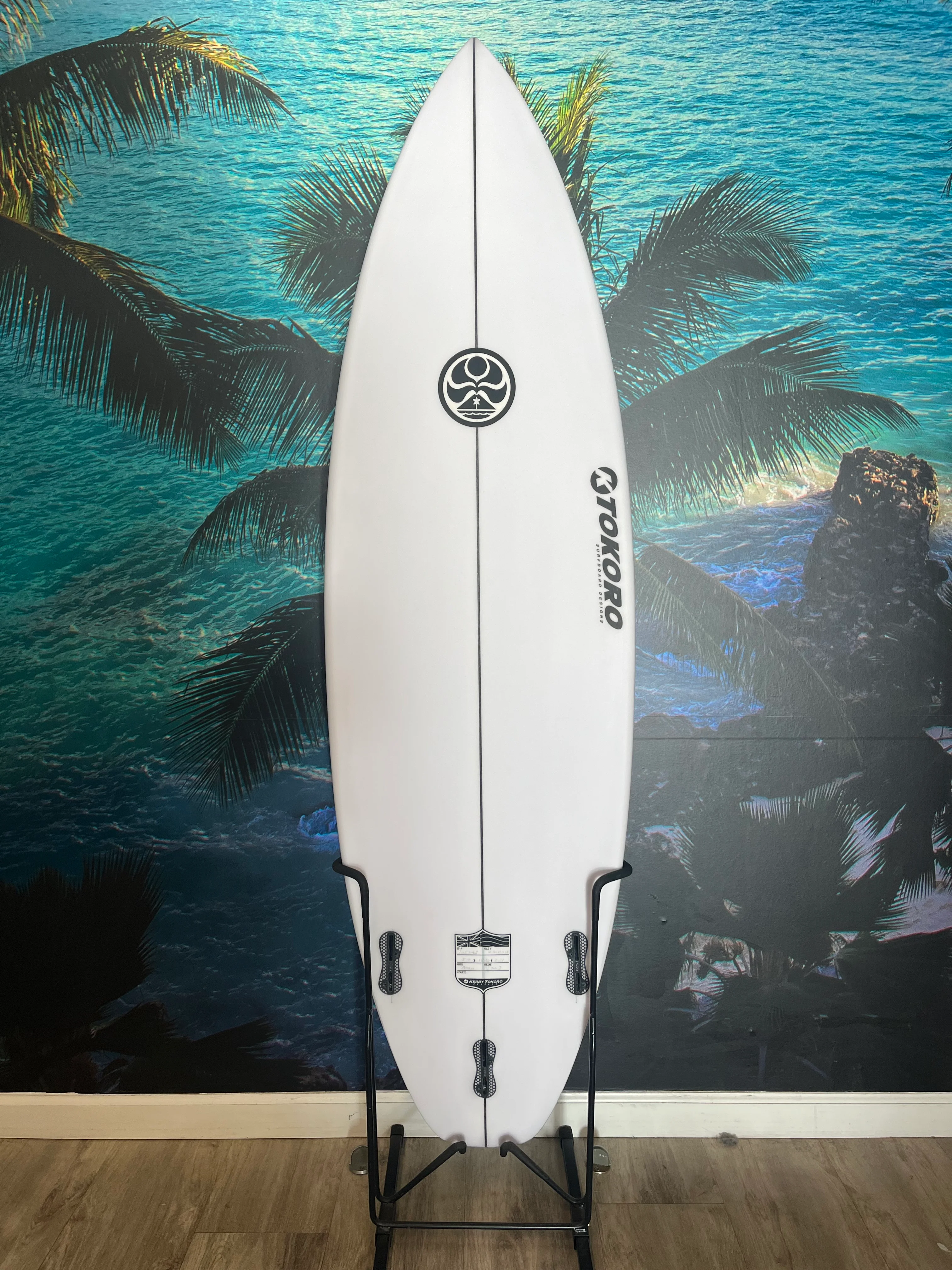 KERRY TOKORO 5`10" MOJO FCSII SQUASH TAIL SURFBOARD KT 10524S - Image 2
