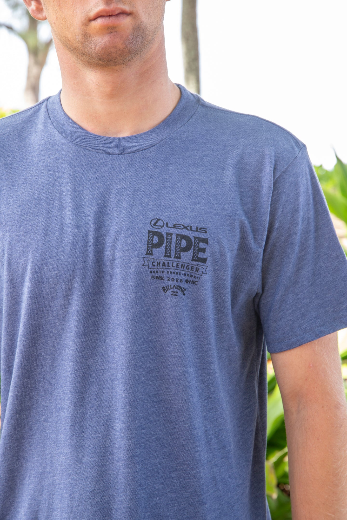 LEXUS PIPE CHALLENGER 2026 TEE - NAVY HEATHER - Image 2