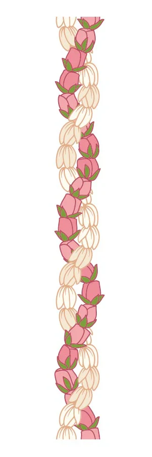 LOKELANI PIKAKE LEI BAMBOO STICKER