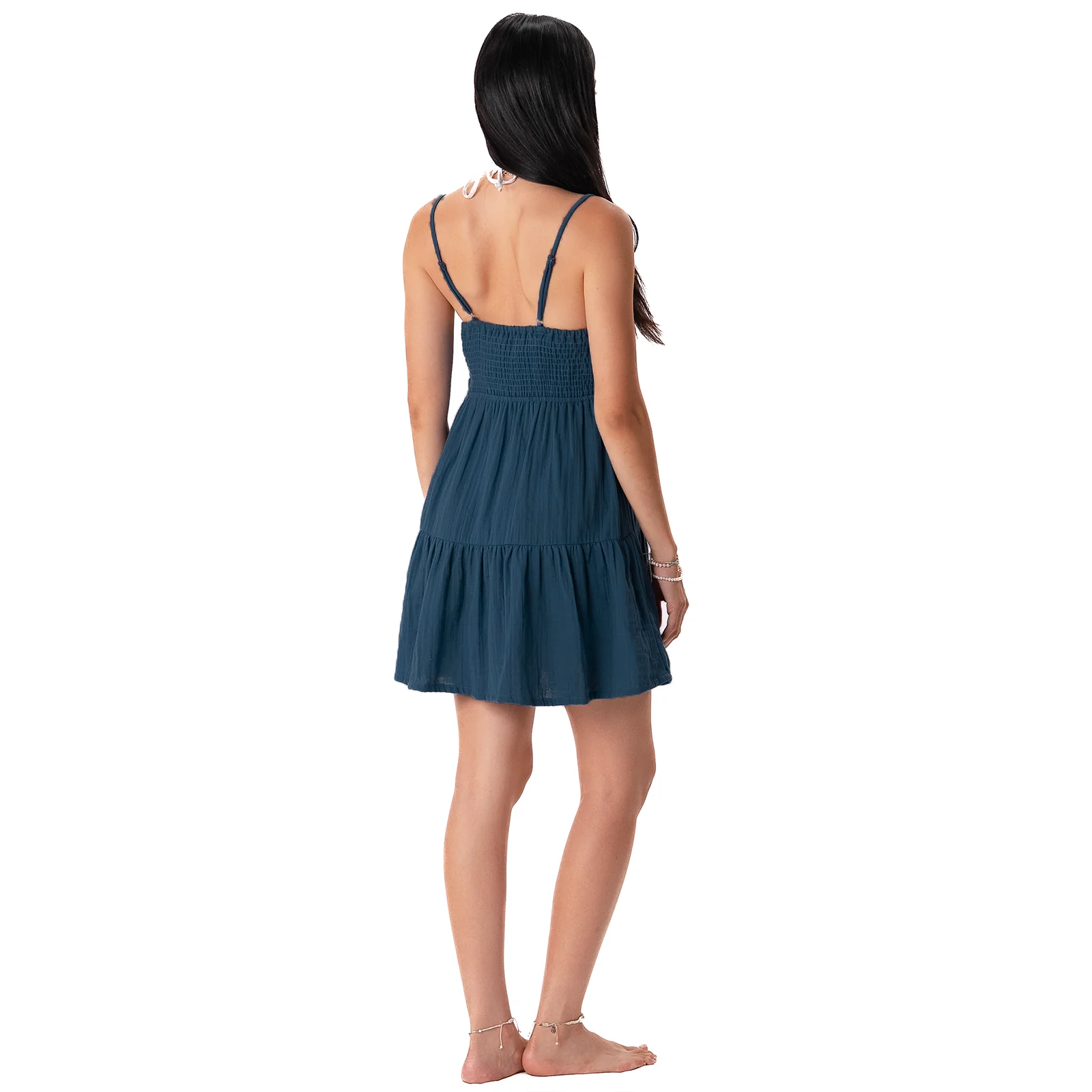 LOTUS AND LUNA X HIC BAHAMA DRESS - DEEP TEAL - Image 3