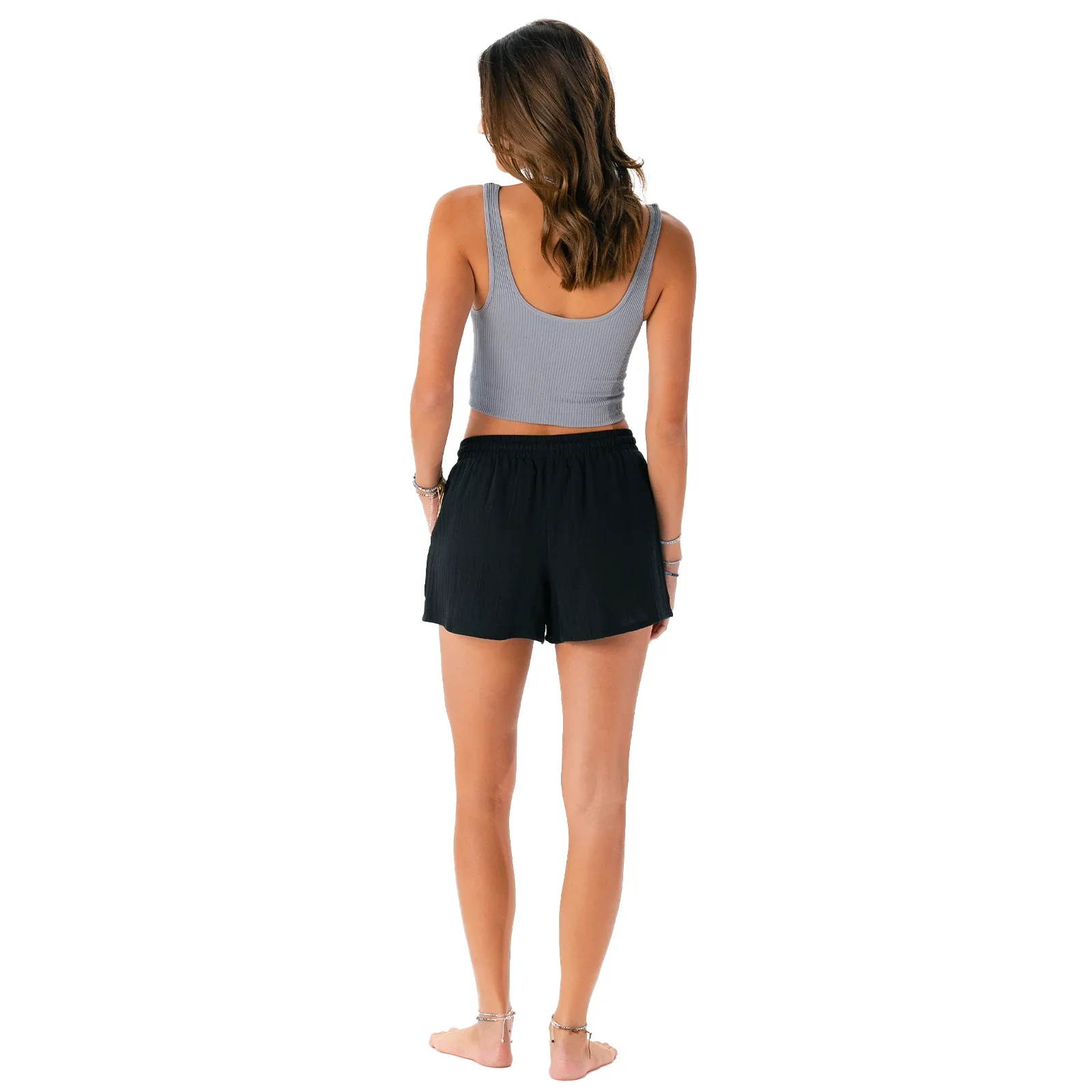 LOTUS AND LUNA X HIC HIC CABANA SHORT - BLACK - Image 2