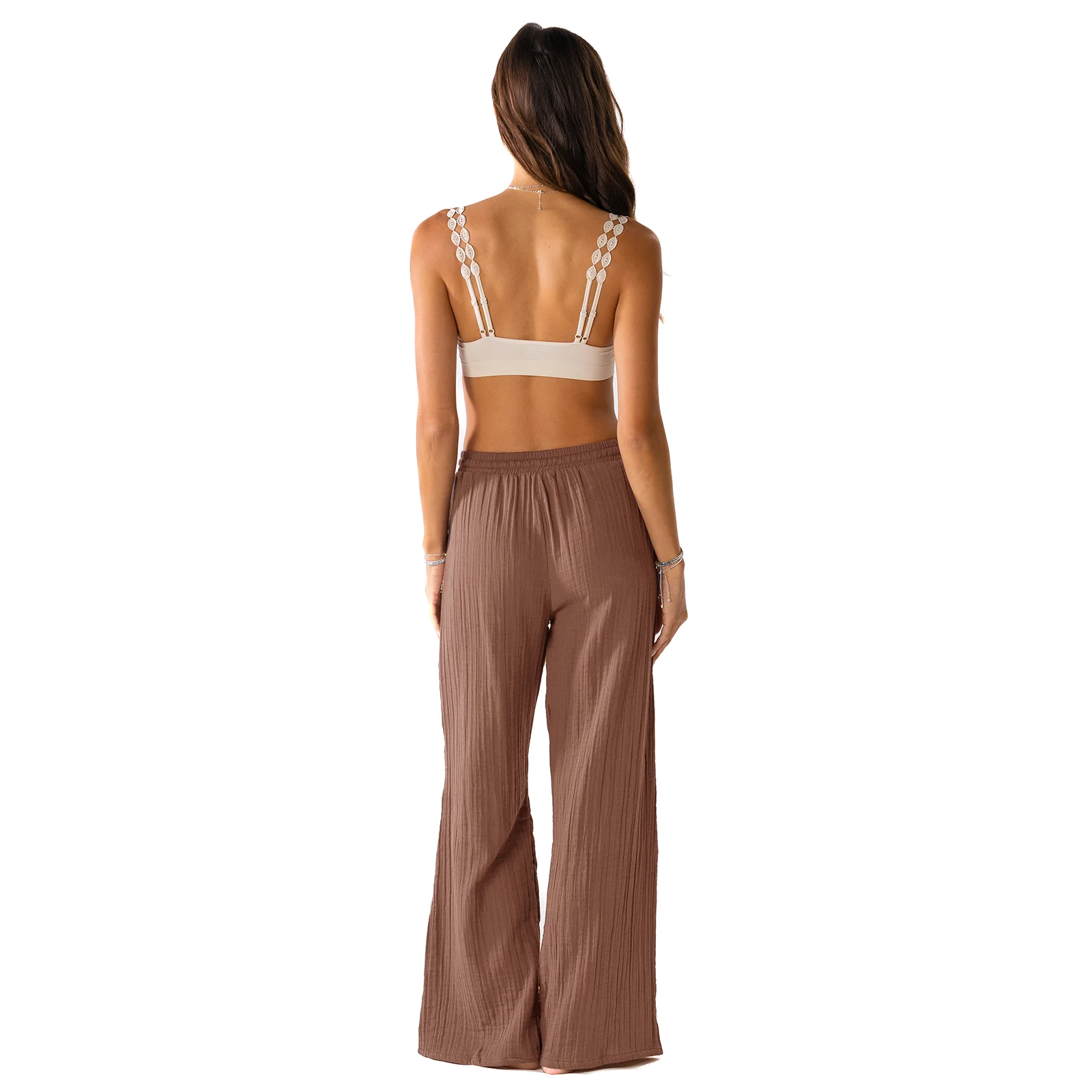 LOTUS AND LUNA X HIC PETITE CABANA PANT - CHESTNUT - Image 2