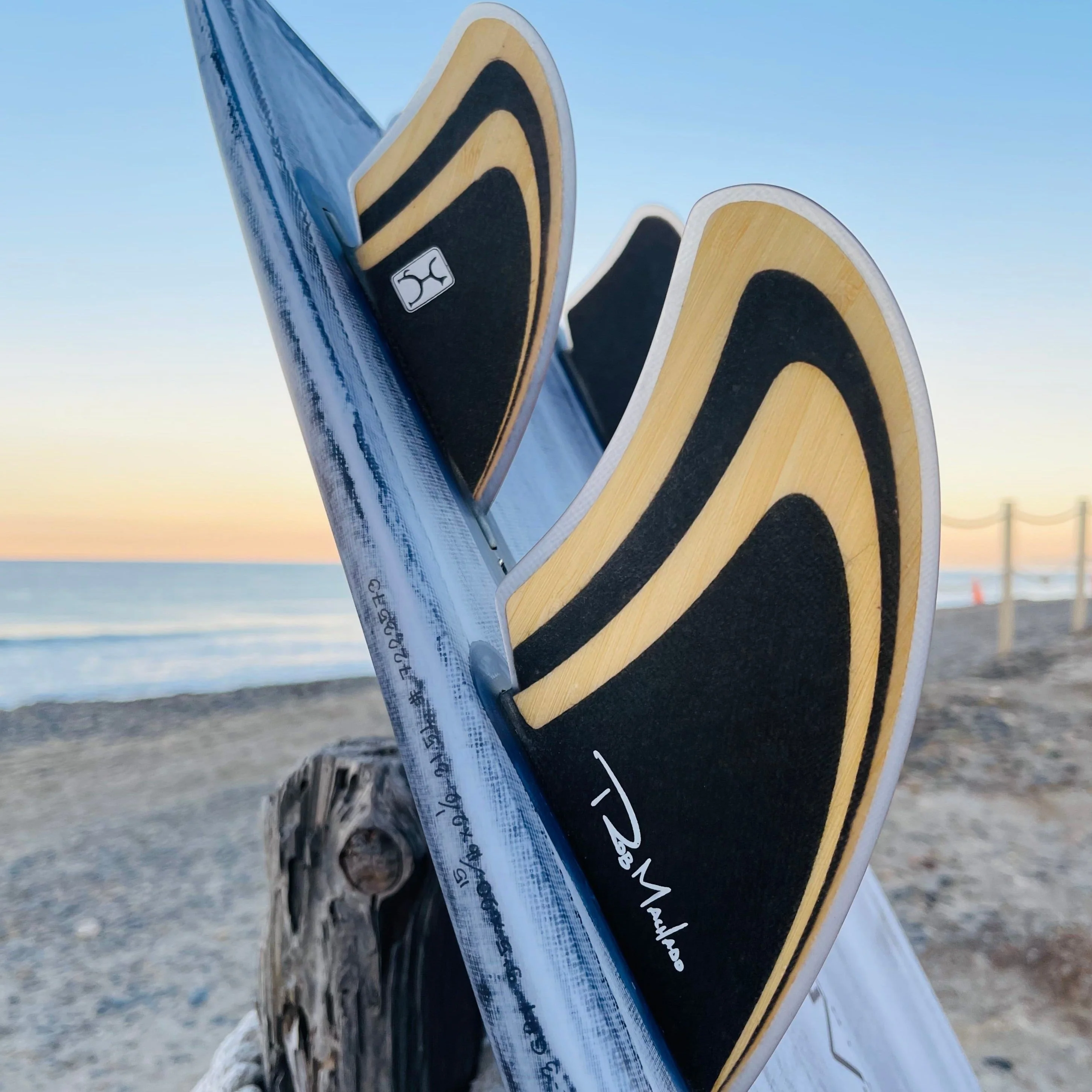 MACHADO SEASIDE QUAD FIN DBL TAB - BLACK