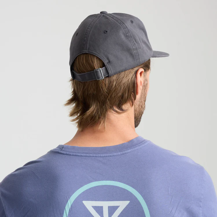 ROARK MADE TO FADE 6 PANEL STRAPBACK HAT - WASHED CHARCOAL (WCC) - Image 3
