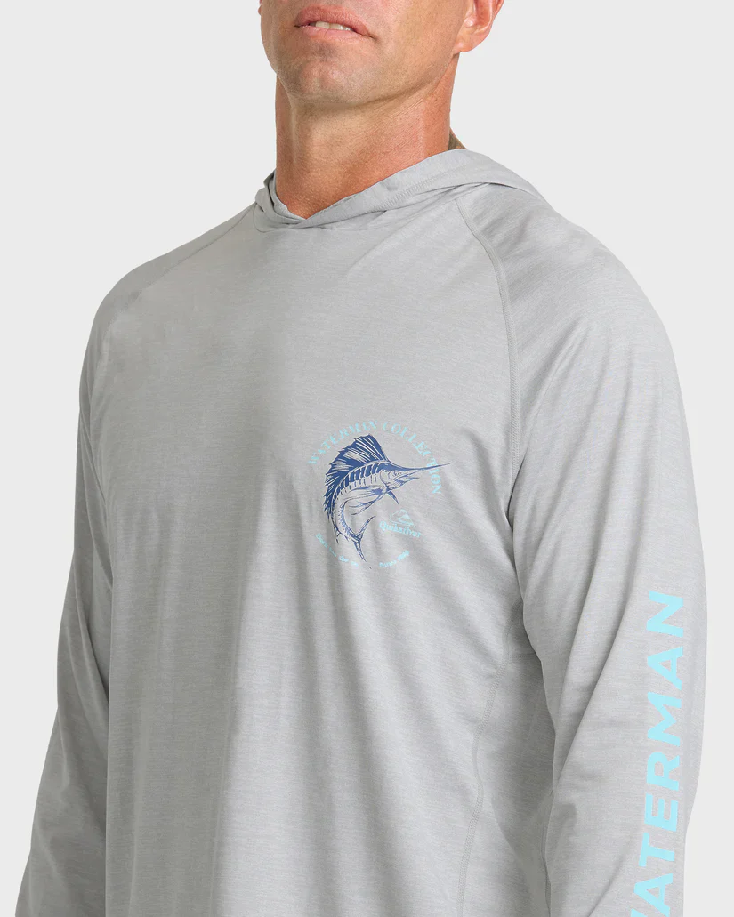 QUIKSILVER MARLEY HOODY LYCRA - LIGHT GRAY (LTH) - Image 3