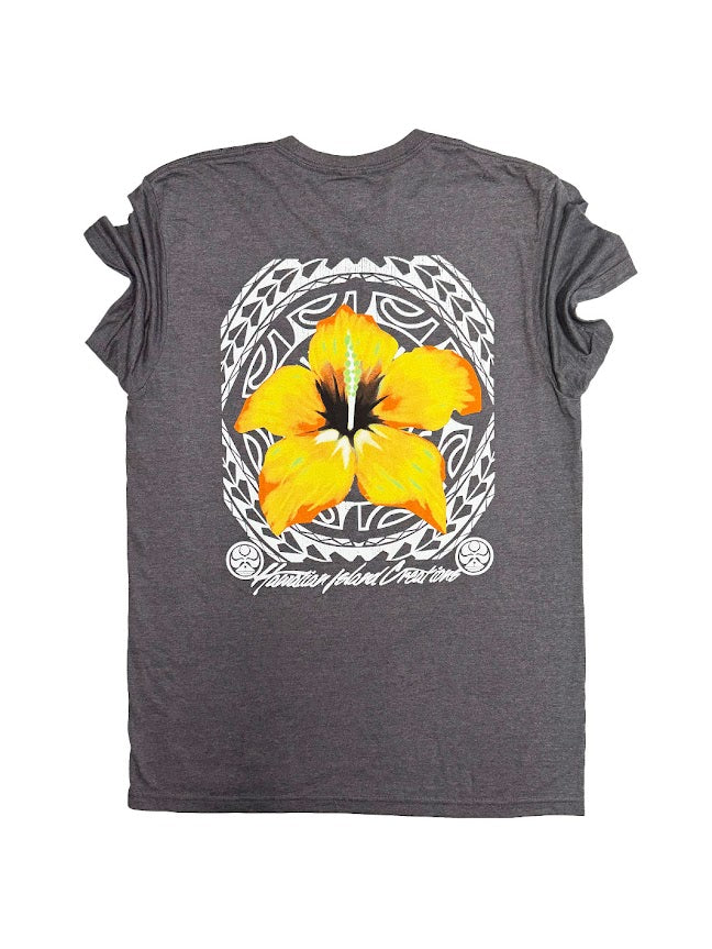 HIC MASINA BIG BRADDAH TEE - HEATHER CHARCOAL