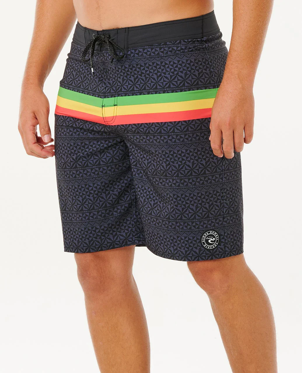 RIP CURL MIRAGE HAWAII TAPA 20" BOARDSHORT - BLACK