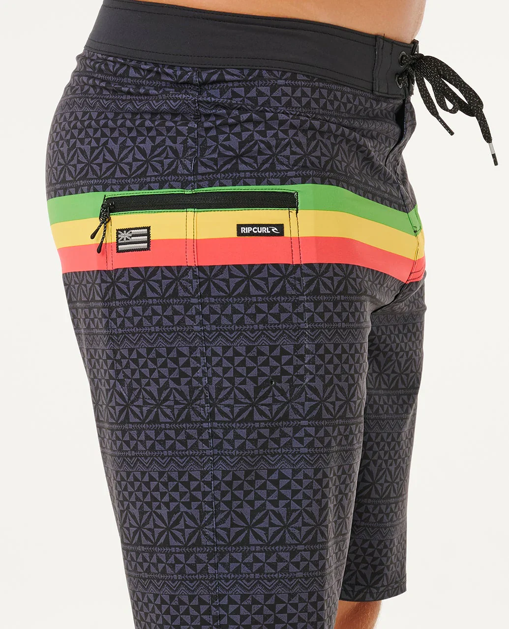 RIP CURL MIRAGE HAWAII TAPA 20" BOARDSHORT - BLACK - Image 2