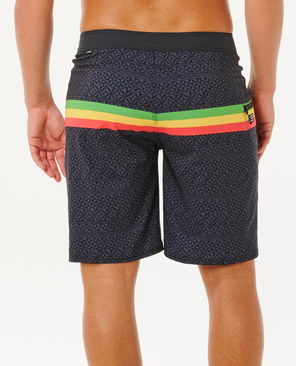 RIP CURL MIRAGE HAWAII TAPA 20" BOARDSHORT - BLACK - Image 3