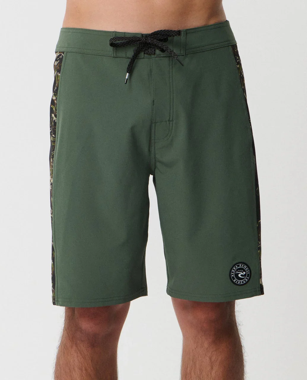 RIP CURL MIRAGE SIDEWAYS HAWAII BOARDSHORT - MIL GREEN