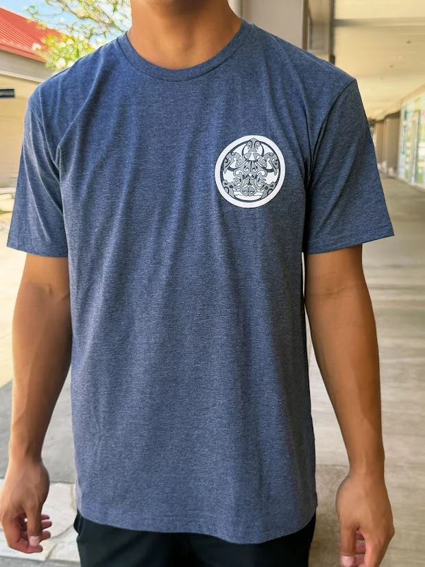HIC NEON HONU TEE - HEATHER NAVY - Image 2