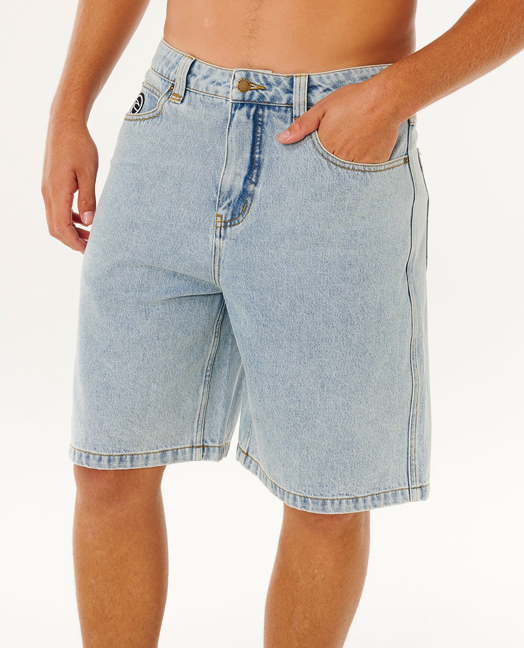 RIP CURL NU DOSE 22" DENIM WALKSHORT - WASHED BLUE - Image 2