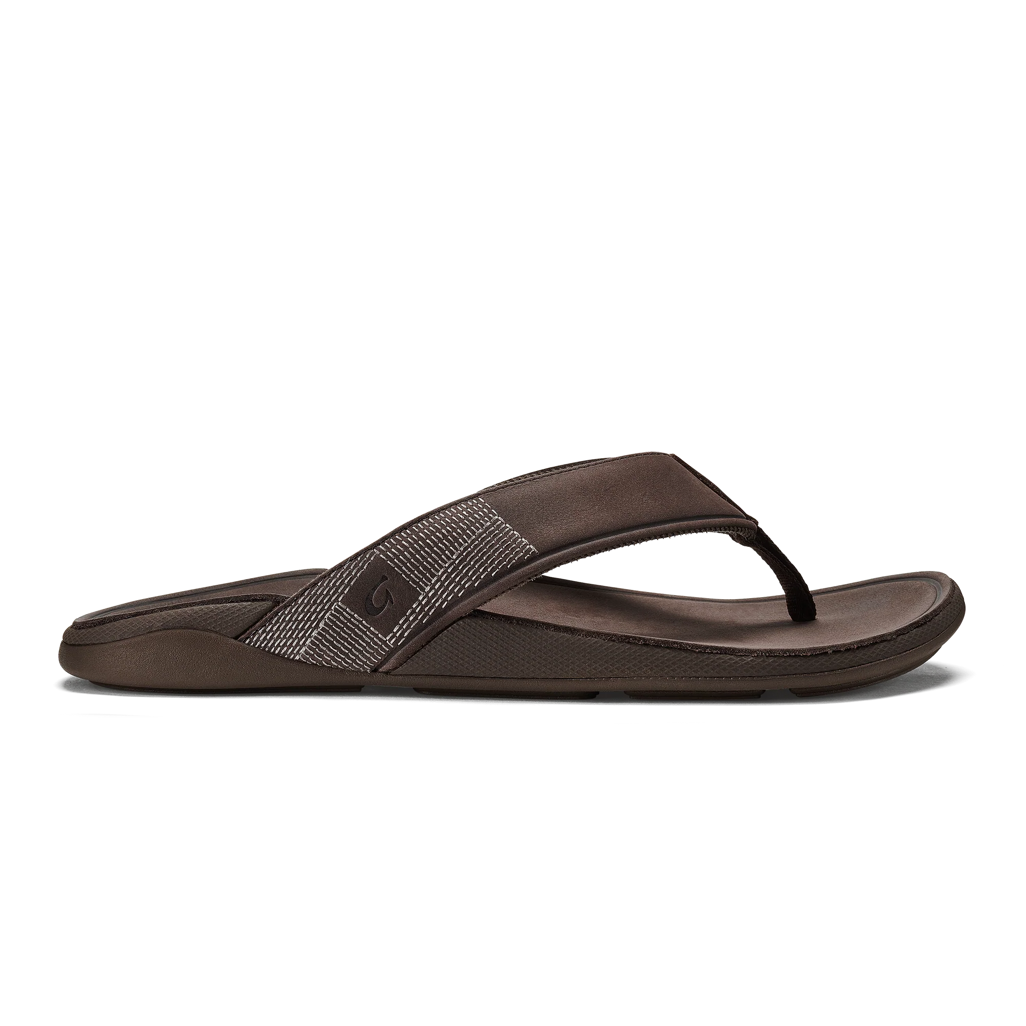 OLUKAI TUAHINE MENS SANDAL - DARK WOOD - Image 4