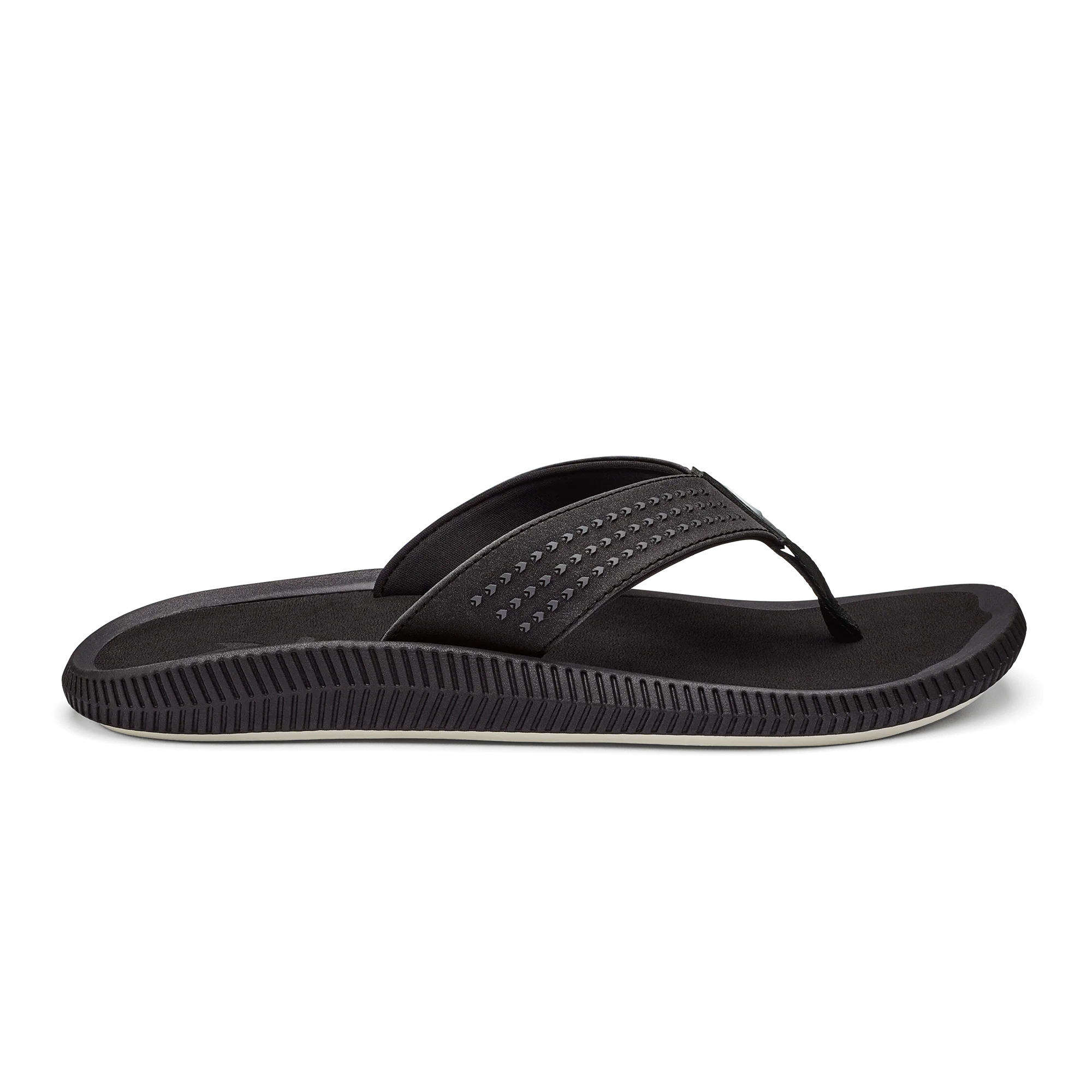 OLUKAI ULELE MENS SANDAL - BLACK - Image 4