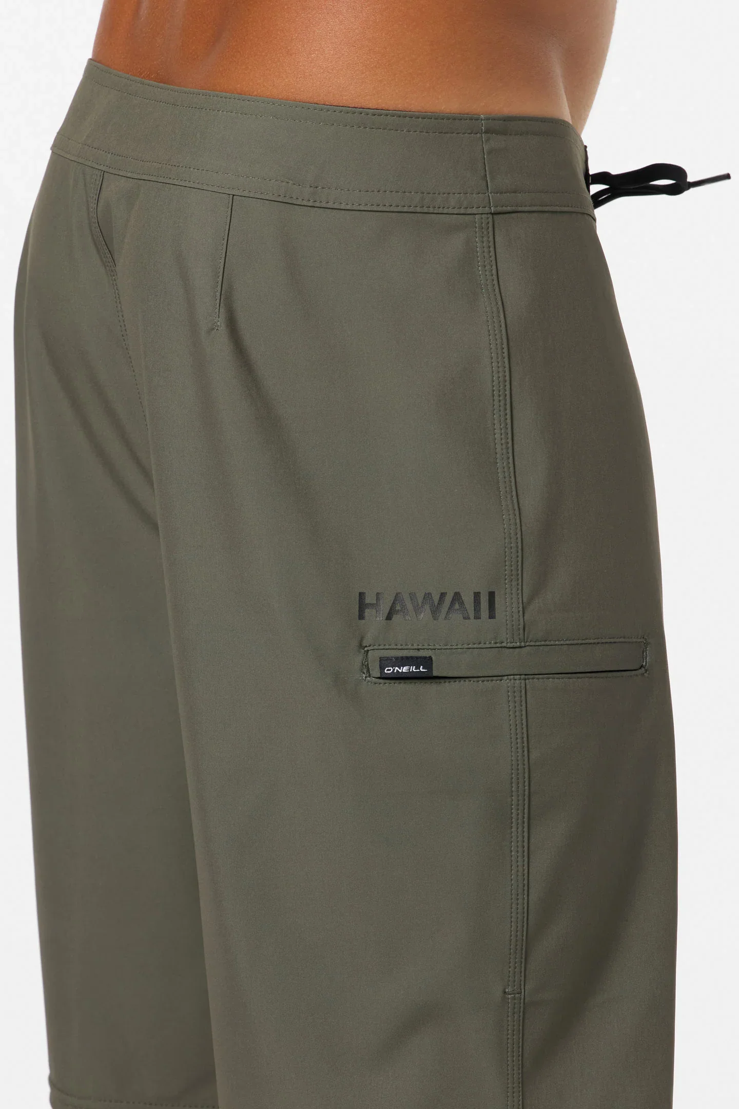 O'NEILL HYPERFREAK HEAT SOLID HAWAII BOARDSHORT - ARMY - Image 4