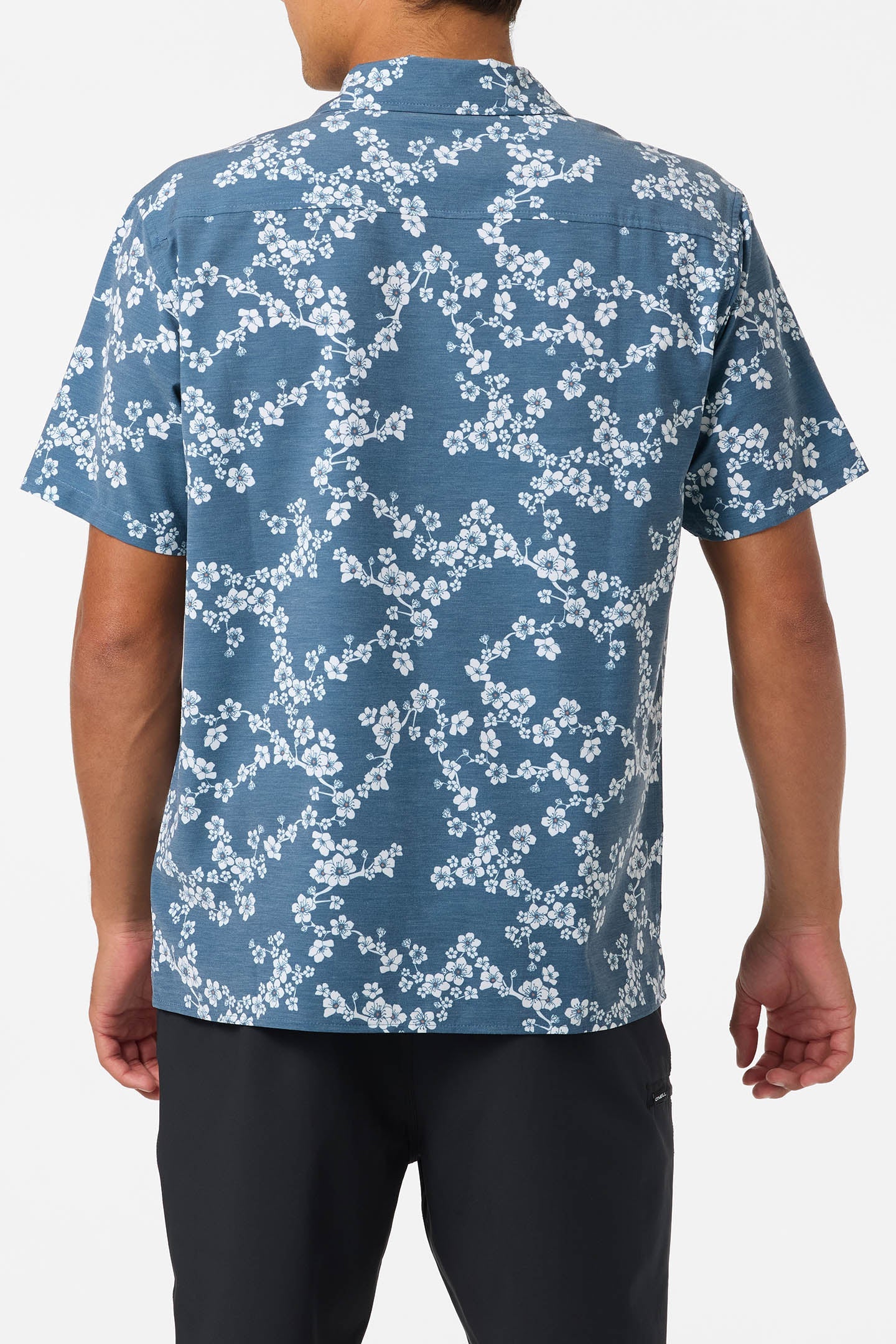 O'NEILL TRVLR UPF TRAVERSE HAWAII WOVEN BUTTON DOWN SHIRT - MIDNIGHT NAVY - Image 4