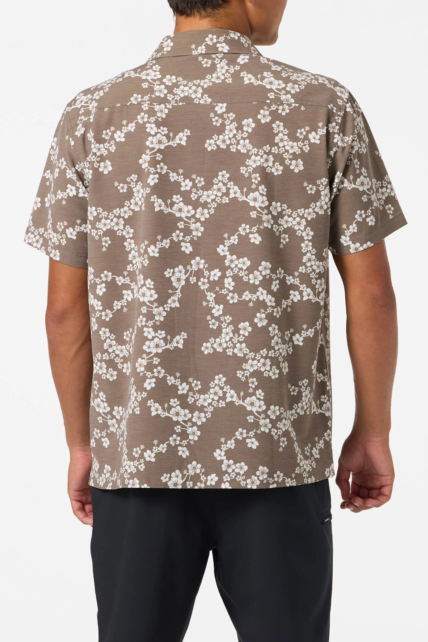 O'NEILL TRVLR UPF TRAVERSE HAWAII WOVEN BUTTON DOWN SHIRT - TEAK - Image 4