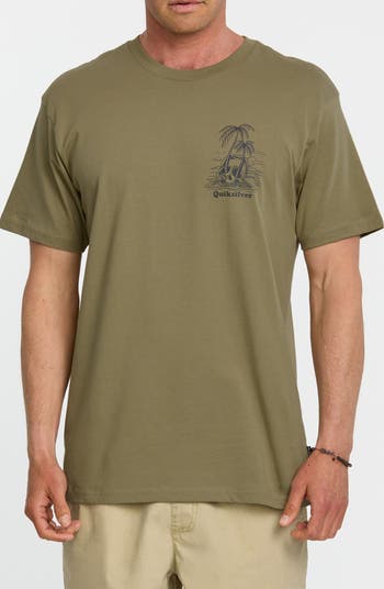 QUIKSILVER OVERGROWN TEE - ALOE - Image 2