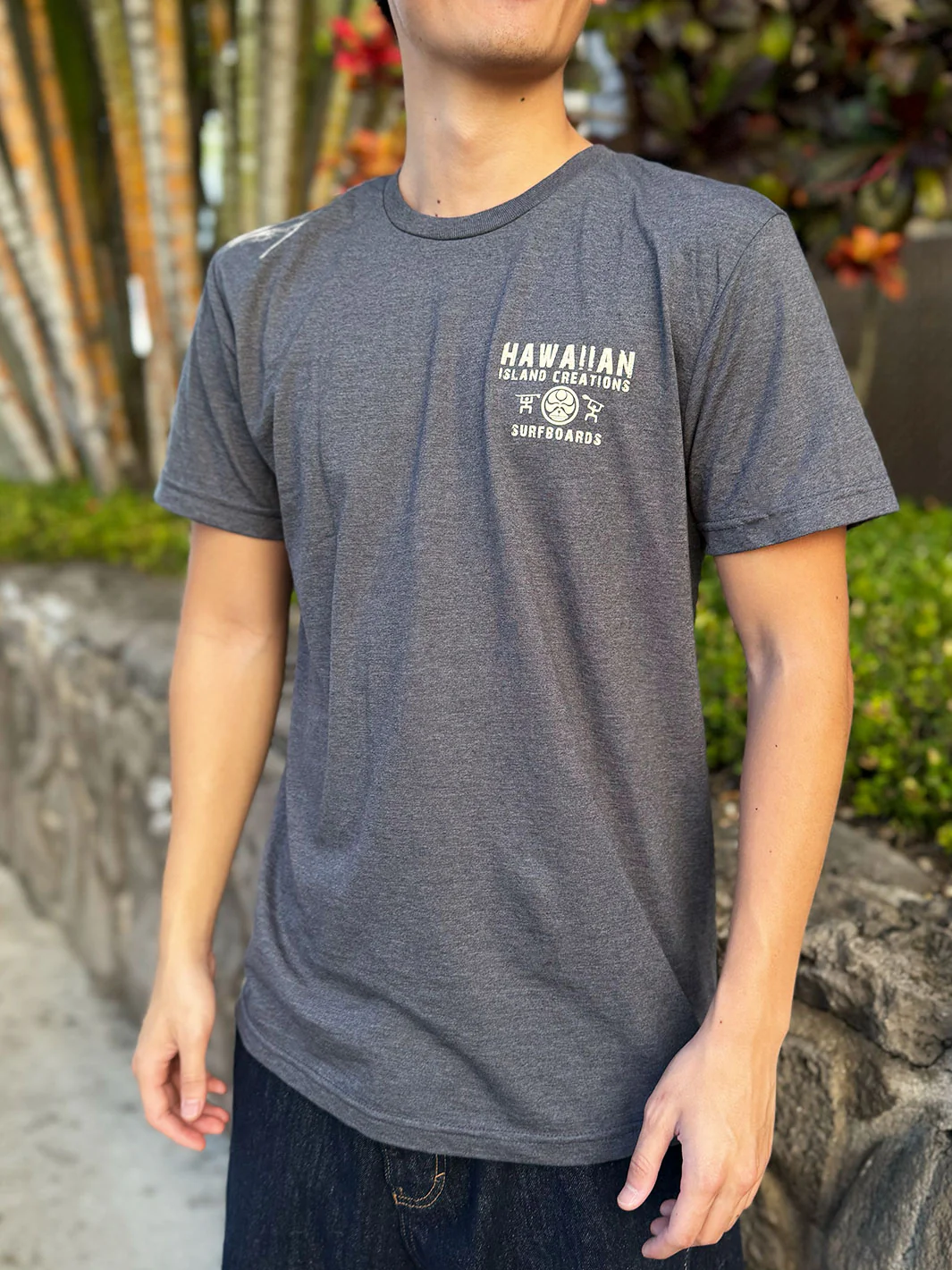 HIC PETRO SURF TEE - HEATHER CHARCOAL - Image 2