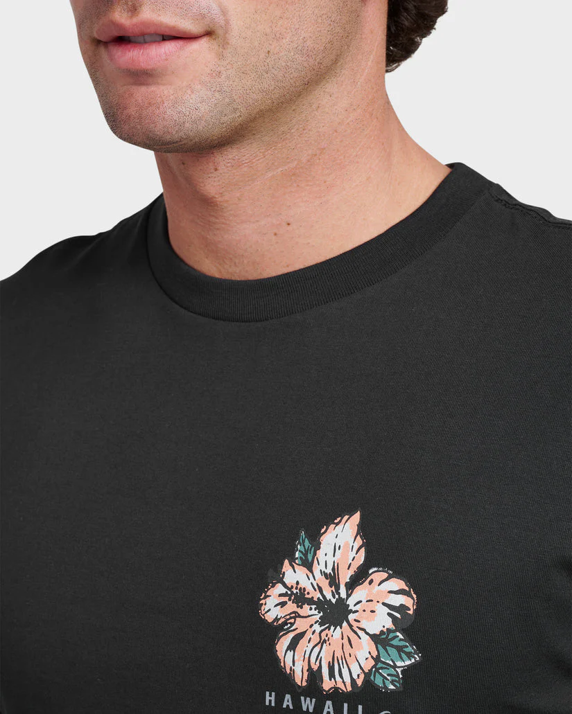 QUIKSILVER HAWAII GARDEN TEE - BLACK - Image 2