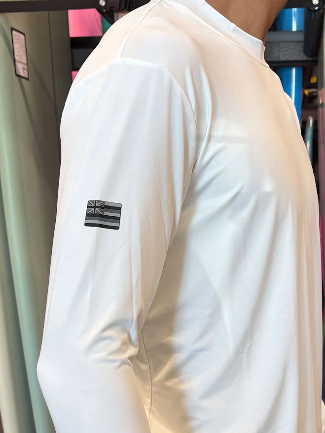 QUIKSILVER HI PETROGLYPH LONG SLEEVE SURF SHIRT - WHITE - Image 3