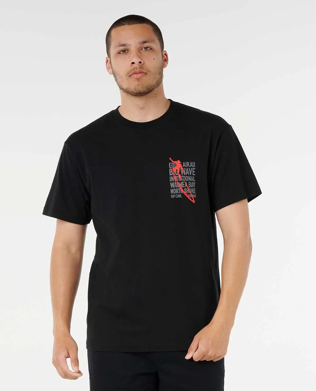 RIP CURL EDDIE WOULD GO PETRO TEE - BLACK - Image 2