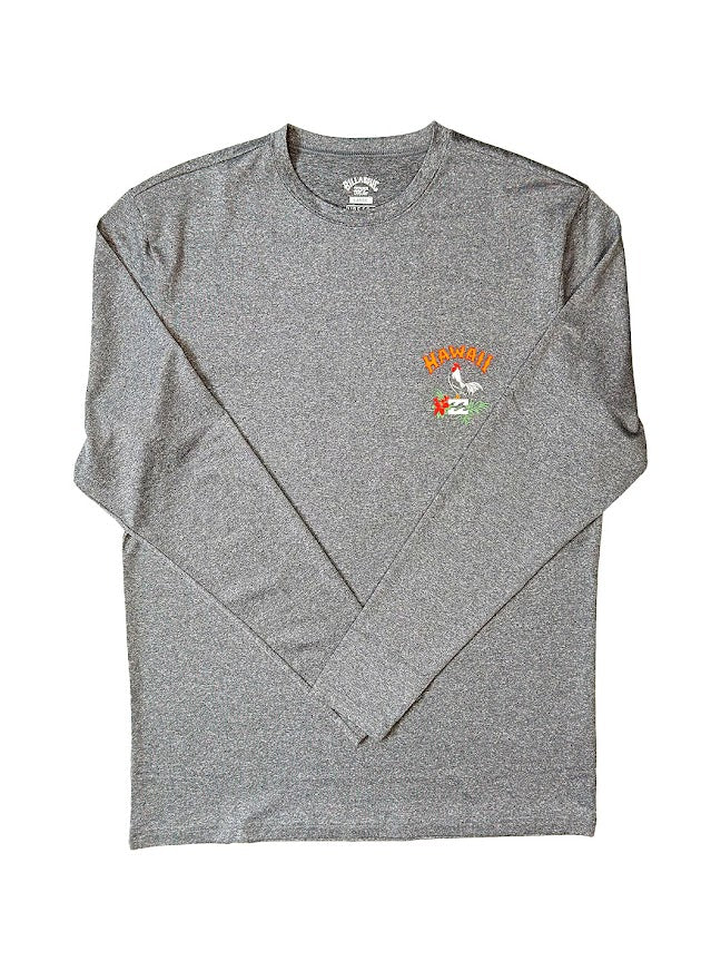 BILLABONG ROOSTER ARCH RTHI LONG SLEEVE SURF SHIRT - GRAY - Image 2