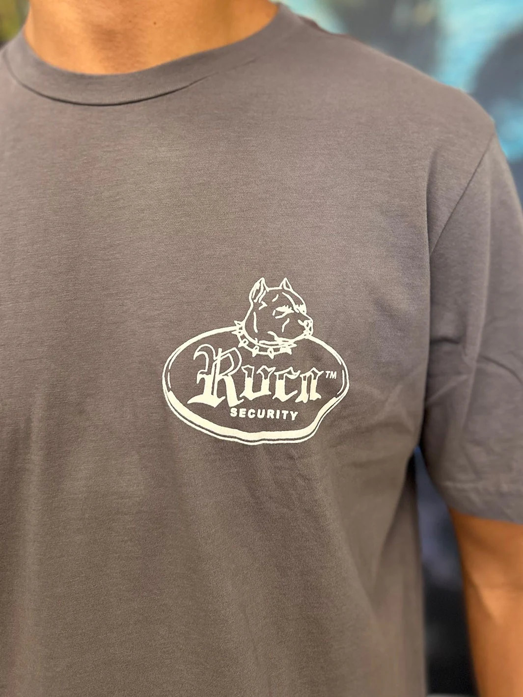 RVCA BULL HAWAII TEE - SMOKE GRAY (SMK) - Image 2