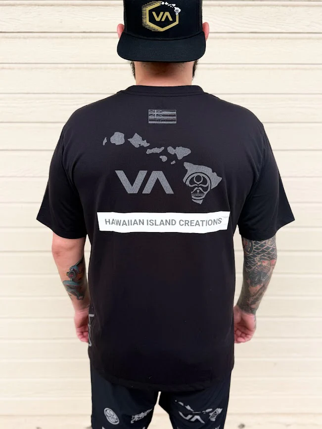 RVCA X HIC ALL BRAND TEE - BLACK - Image 2