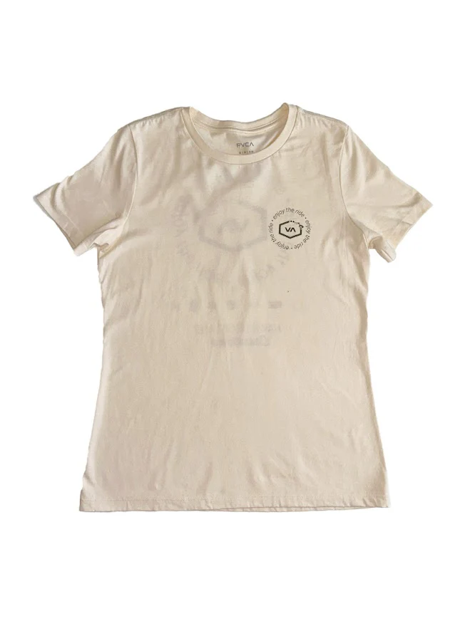 RVCA X HIC BAR LOGO WOMENS TEE - CREAM - Image 2