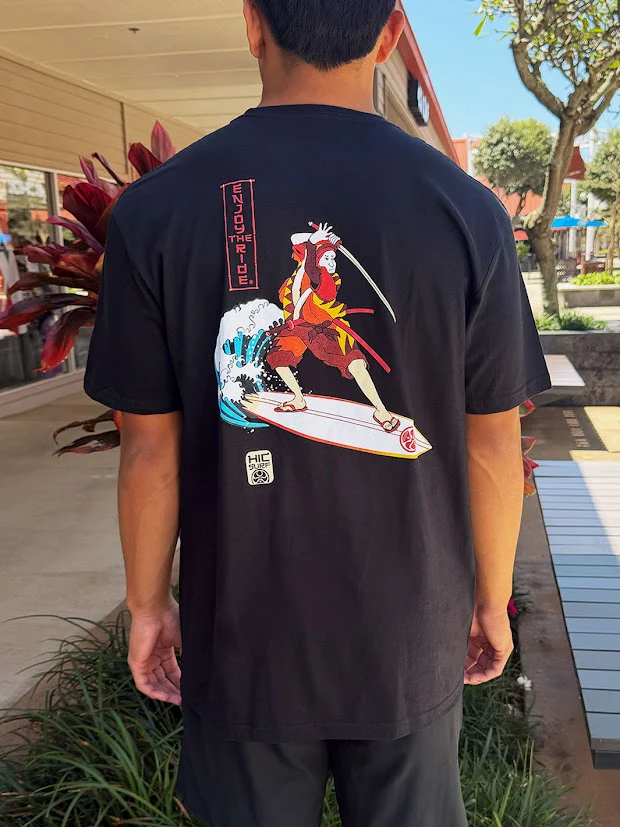 HIC SAMURAI SURFER TEE - BLACK