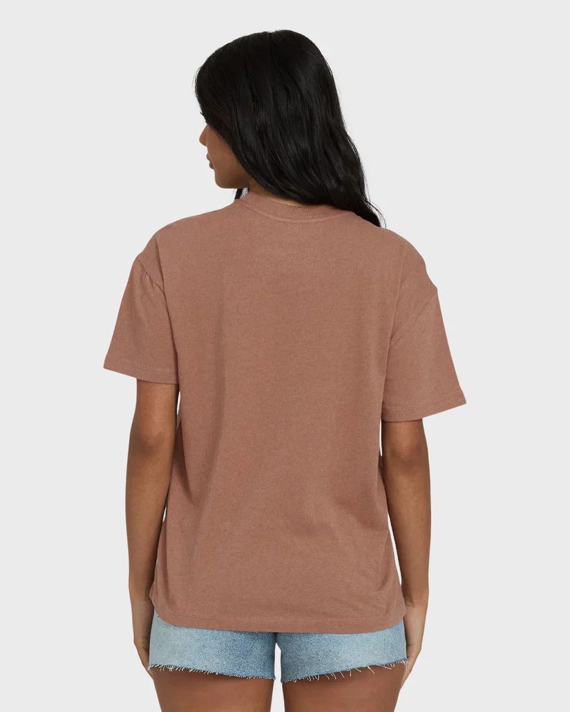 BILLABONG SAND TO SURF WOMENS TEE - BROWN (BRST) - Image 2