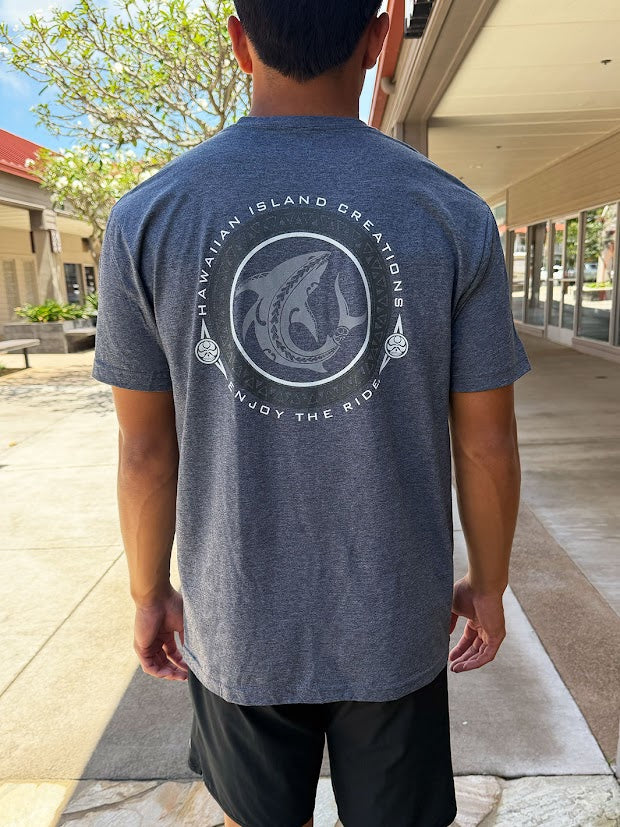 HIC SHARK BITE TEE - DARK HEATHER