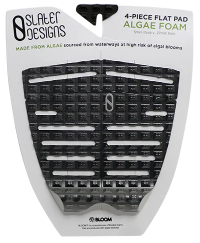 SLATER DESIGNS 4 PIECE FLAT TRACTION PAD - BLACK/GRAY