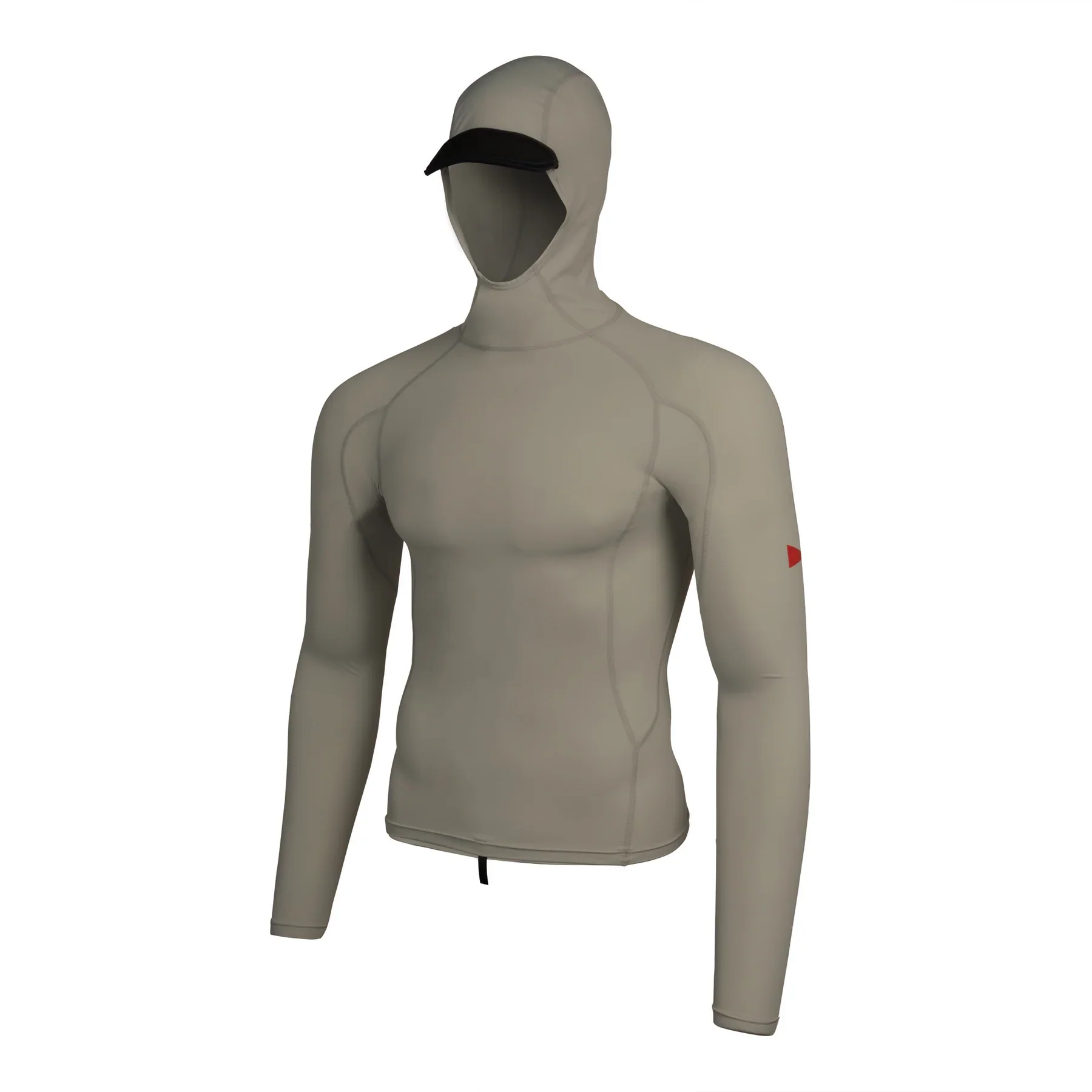 FLORENCE MARINE X STANDARD ISSUE LONG SLEEVE HOODED RASHGUARD - MOSS GRAY (MSG)
