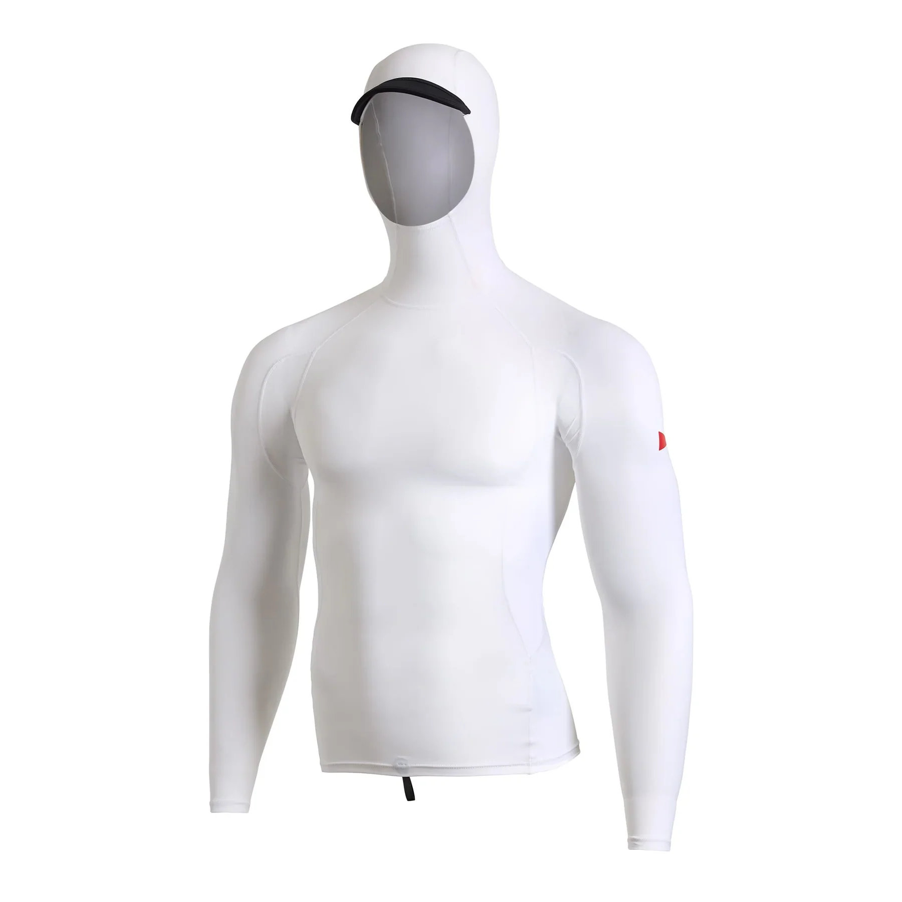 FLORENCE MARINE X STANDARD ISSUE LONG SLEEVE HOODED RASHGUARD - WHITE
