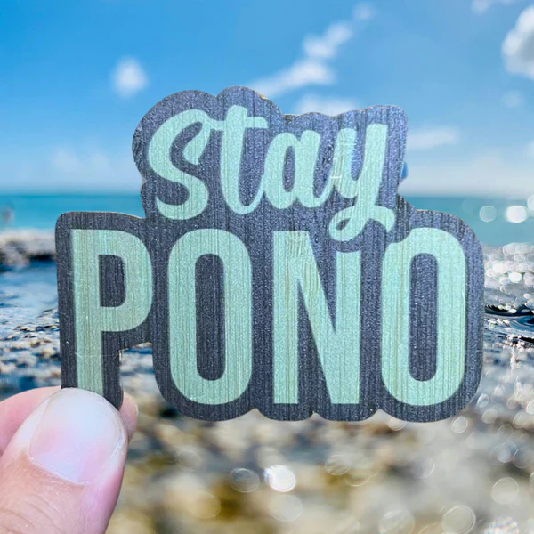 STAY PONO BAMBOO STICKER
