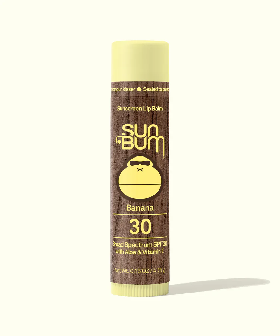 SUN BUM SPF 30 LIP BALM 0.15oz. BANANA