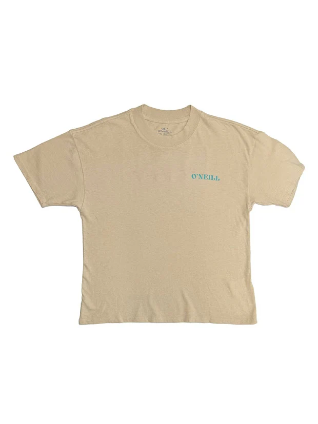 O'NEILL SUNSET RIDGE WOMENS CROP TEE - CEMENT - Image 2