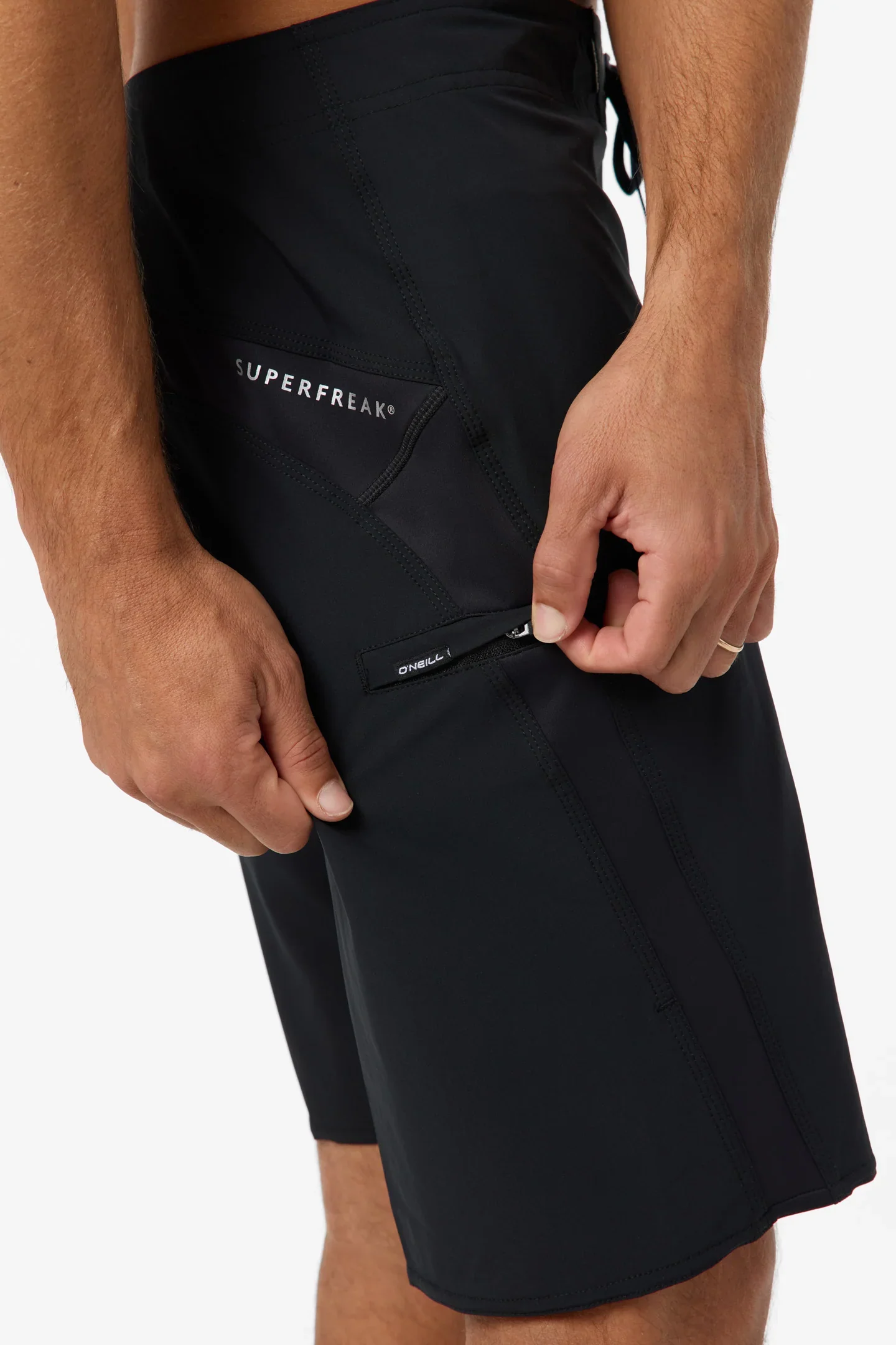 O'NEILL SUPERFREAK SOLID BOARDSHORT - BLACK - Image 3