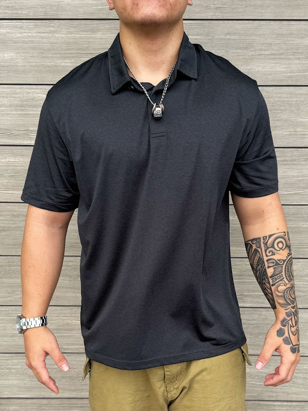 HIC TEMPO POLO - HEATHER CHARCOAL (HCH)