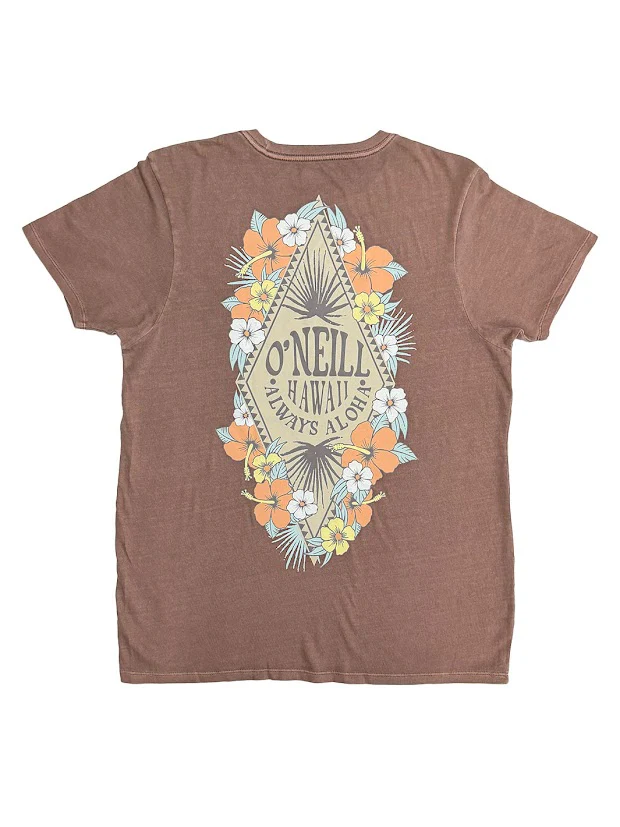 O'NEILL TOTALLY HAWAII WOMENS TEE - PEP