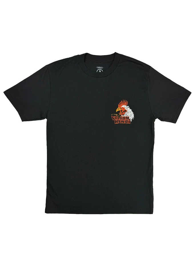 VOLCOM YEWSTER ROOSTER TEE - BLACK - Image 2